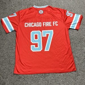 Chicago Fire FC Jersey Mens XL Red Retro Futbol 97 Wintrust Fan Giveaway